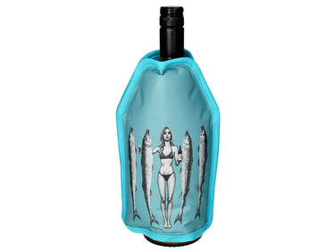 Giftcompany Froid Kühlmanschette Frau mit Fischen türkis 23,5cm Freisteller 1