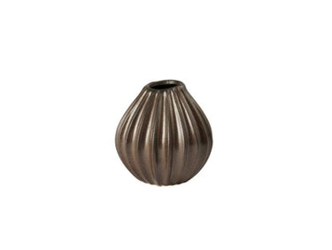 Broste Copenhagen Wide Vase Antique Brown S 15cm Freisteller