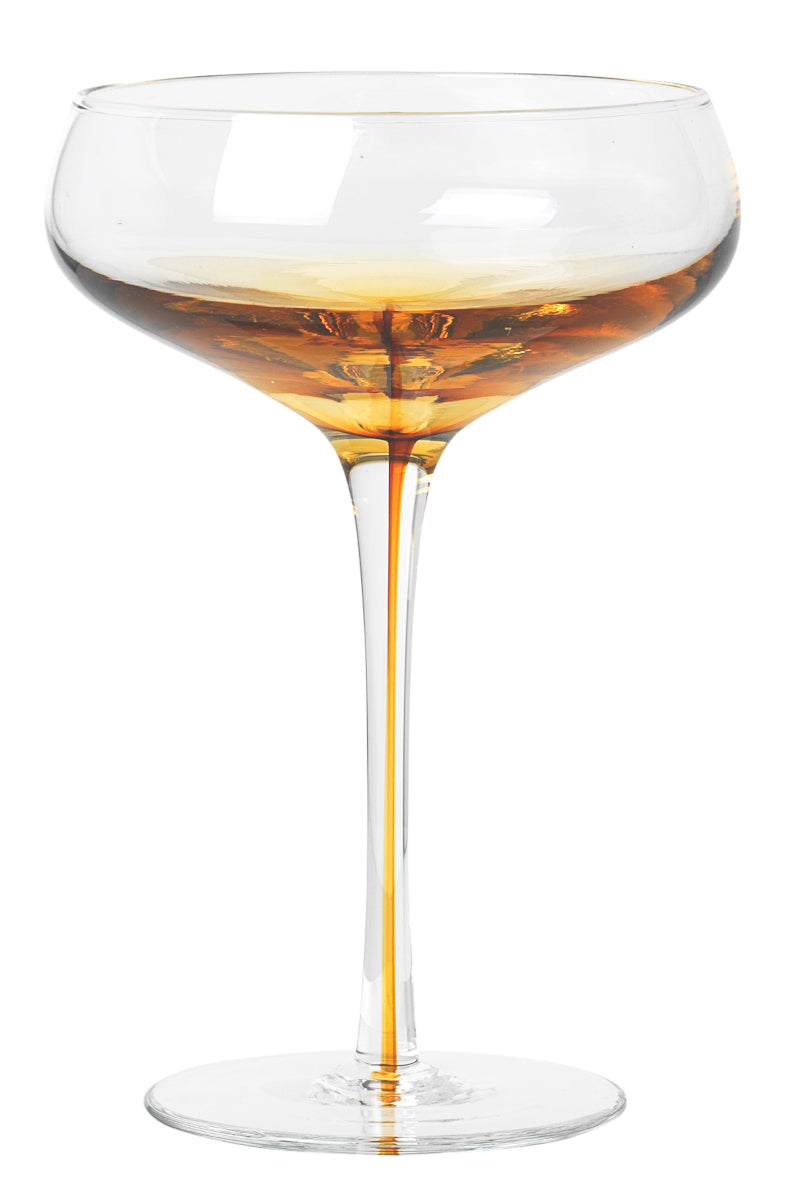 Broste Copenhagen Amber Cocktailglas caramel 16,3cm Freisteller