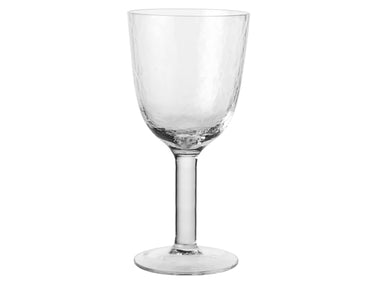 Broste Copenhagen Hammered Weißweinglas klar 0,3l 4er Set Freisteller 1