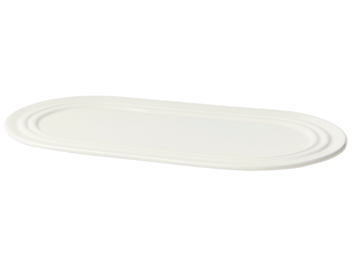Broste Copenhagen Stevns Platte chalk white 27,5 x 14,5cm Freisteller 2