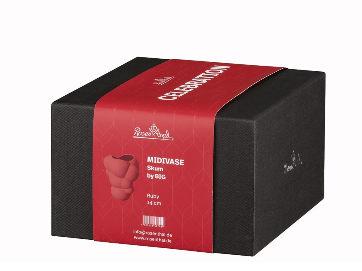 Rosenthal Skum Ruby Vase 14 cm Freisteller 2
