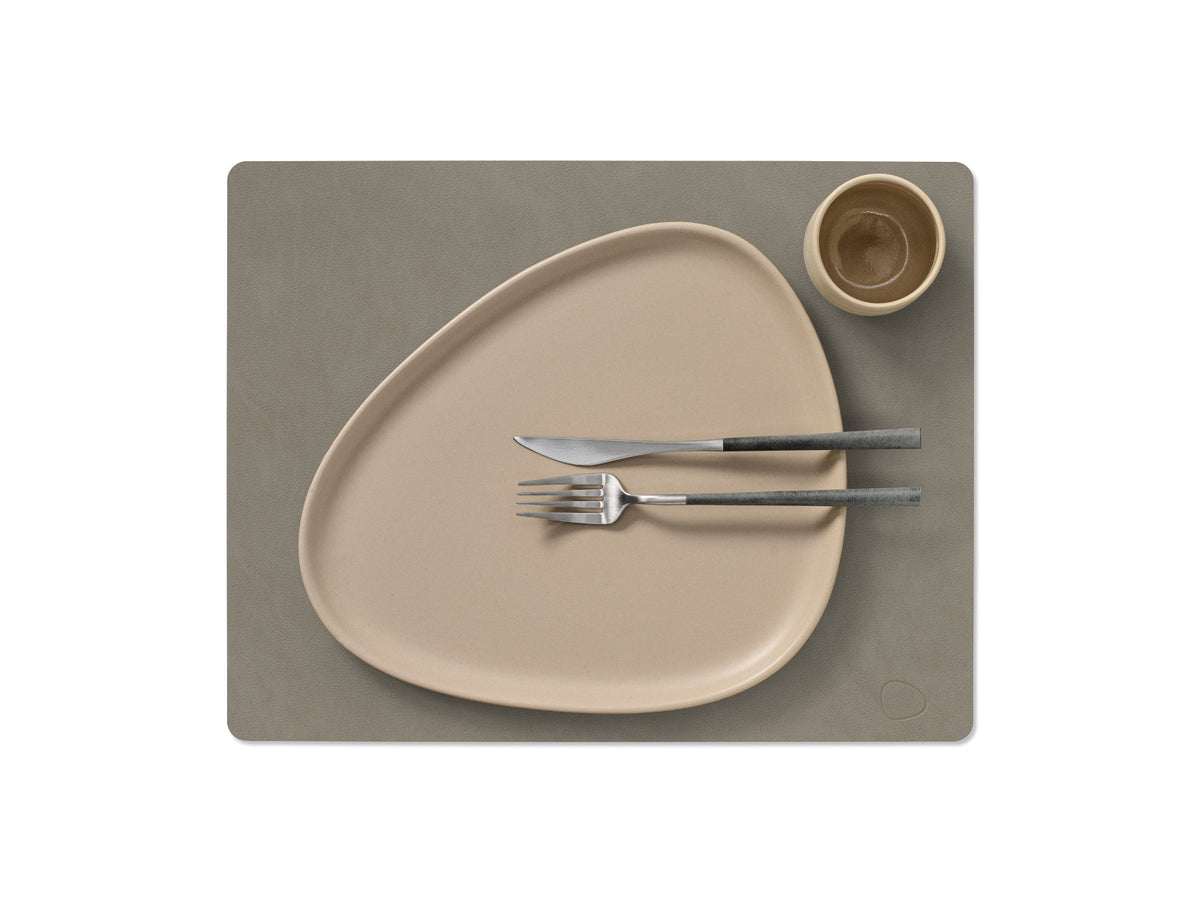 LIND DNA Nupo Tischset Square L flint grey Freisteller
