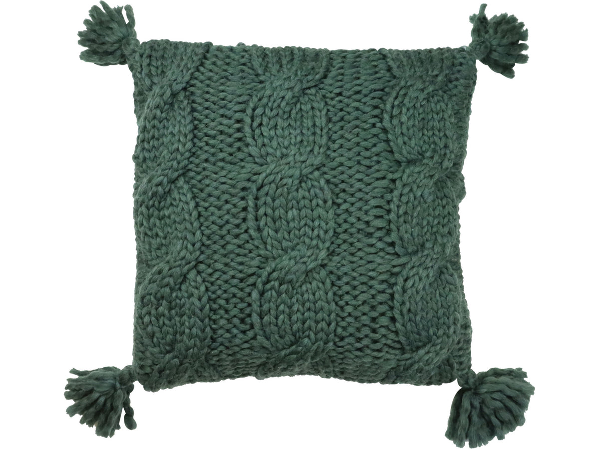 Hoff-Interieur Gstaad grün Strickkissenhülle 45x45cm (1 Stück)