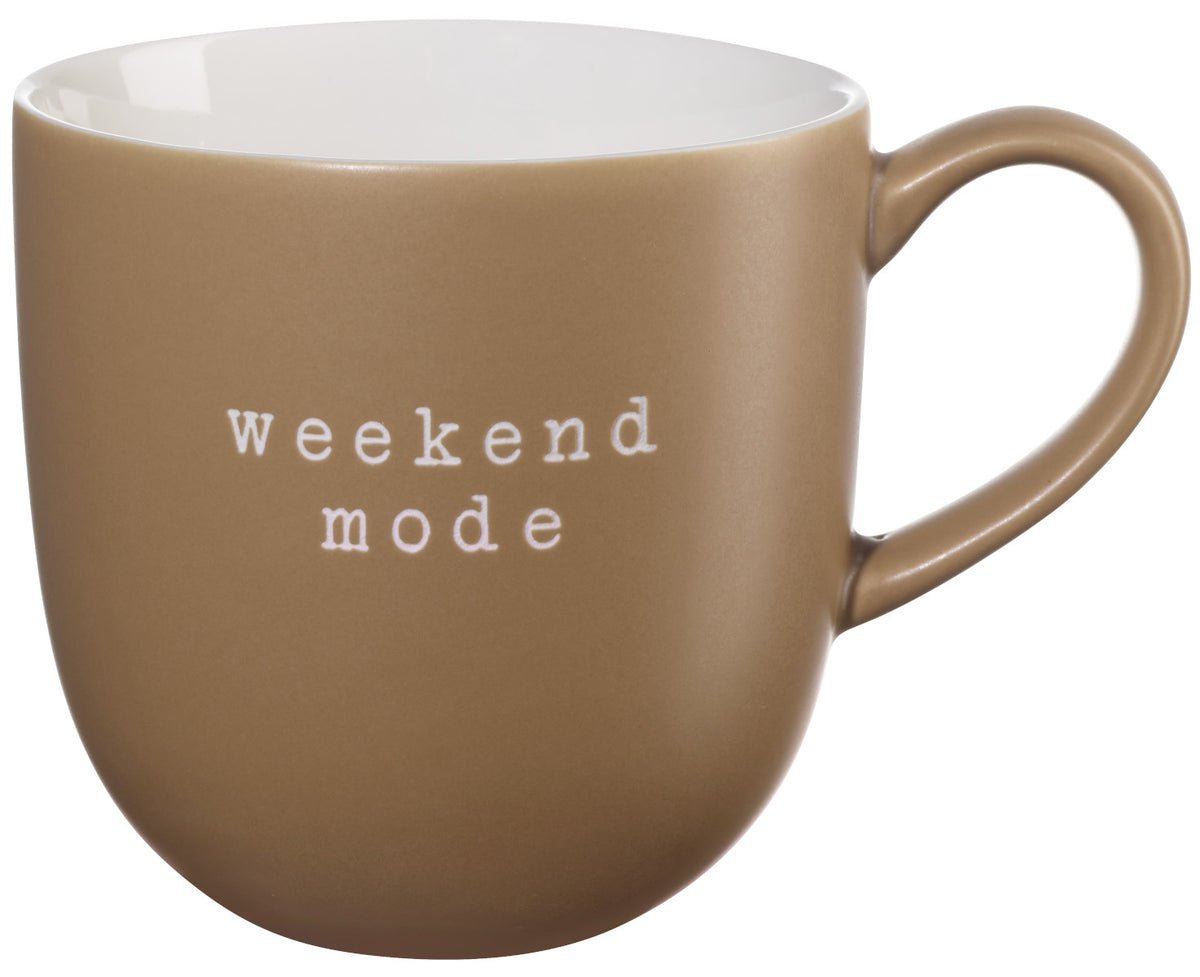 ASA hey! Henkelbecher weekend mode braun 0,35l Freisteller