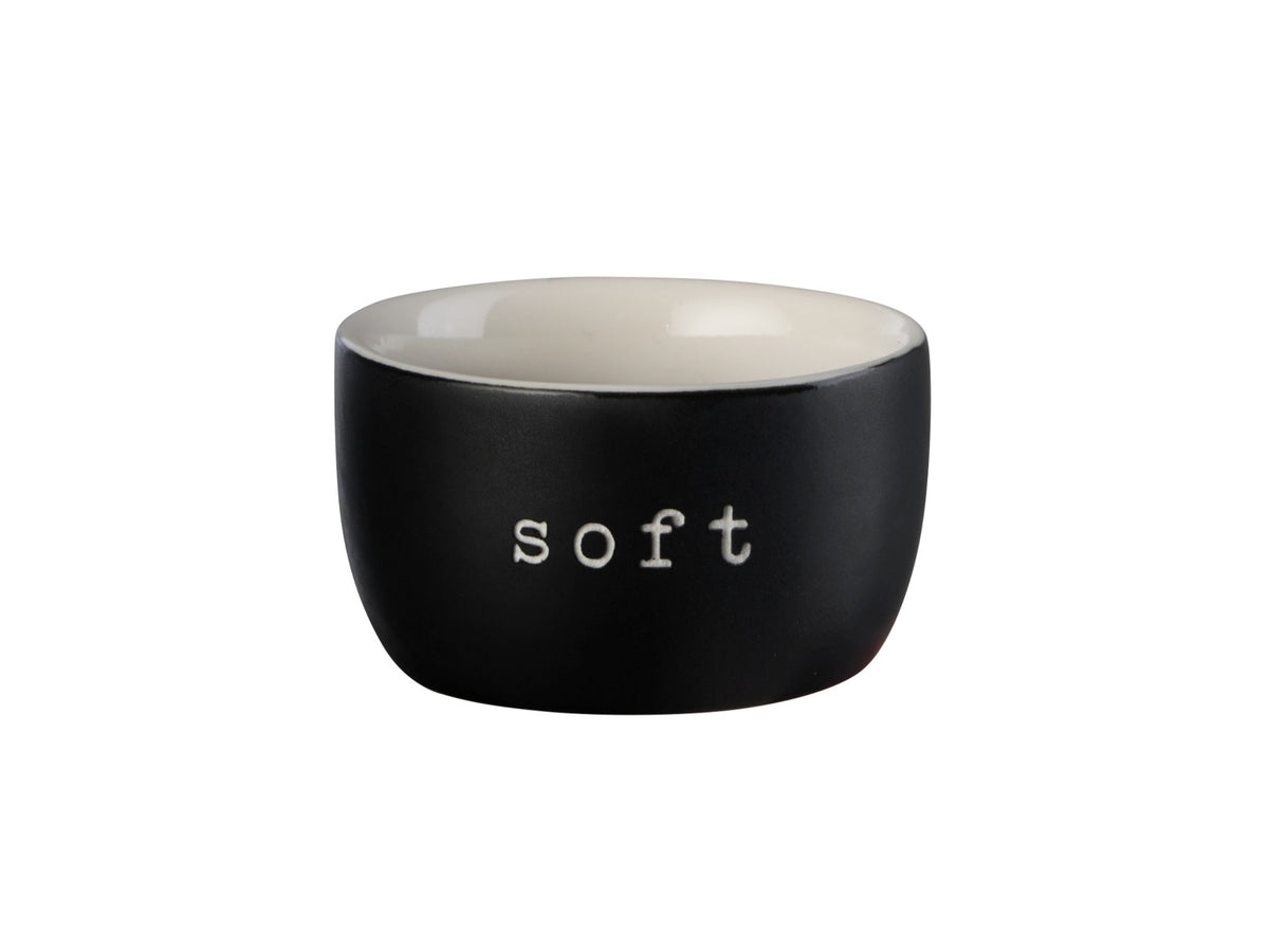 ASA hey! Eierbecher soft schwarz 3 cm Freisteller