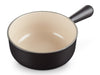 Le Creuset Caquelon Tradition schwarz matt 20cm Freisteller 6