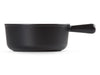 Le Creuset Caquelon Tradition schwarz matt 24cm Freisteller 2