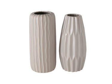 Boltze Aquarel Vase beige 25,5 cm sortiert (1Stück) Freisteller