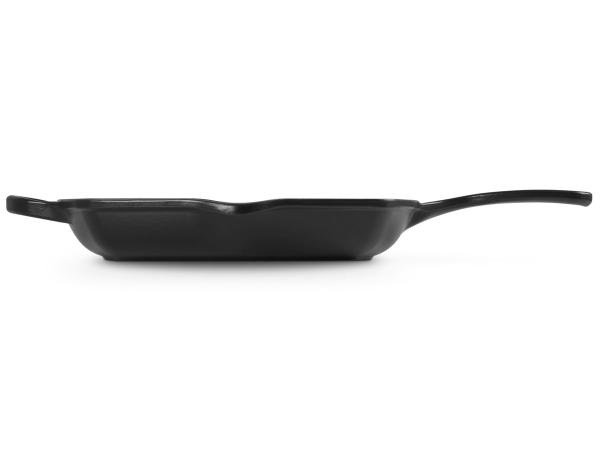 Le Creuset Grillpfanne Signature quadratisch schwarz matt 26cm Freisteller 3