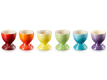 Le Creuset Regenbogen Eierbecher Set 6tlg Freisteller 1