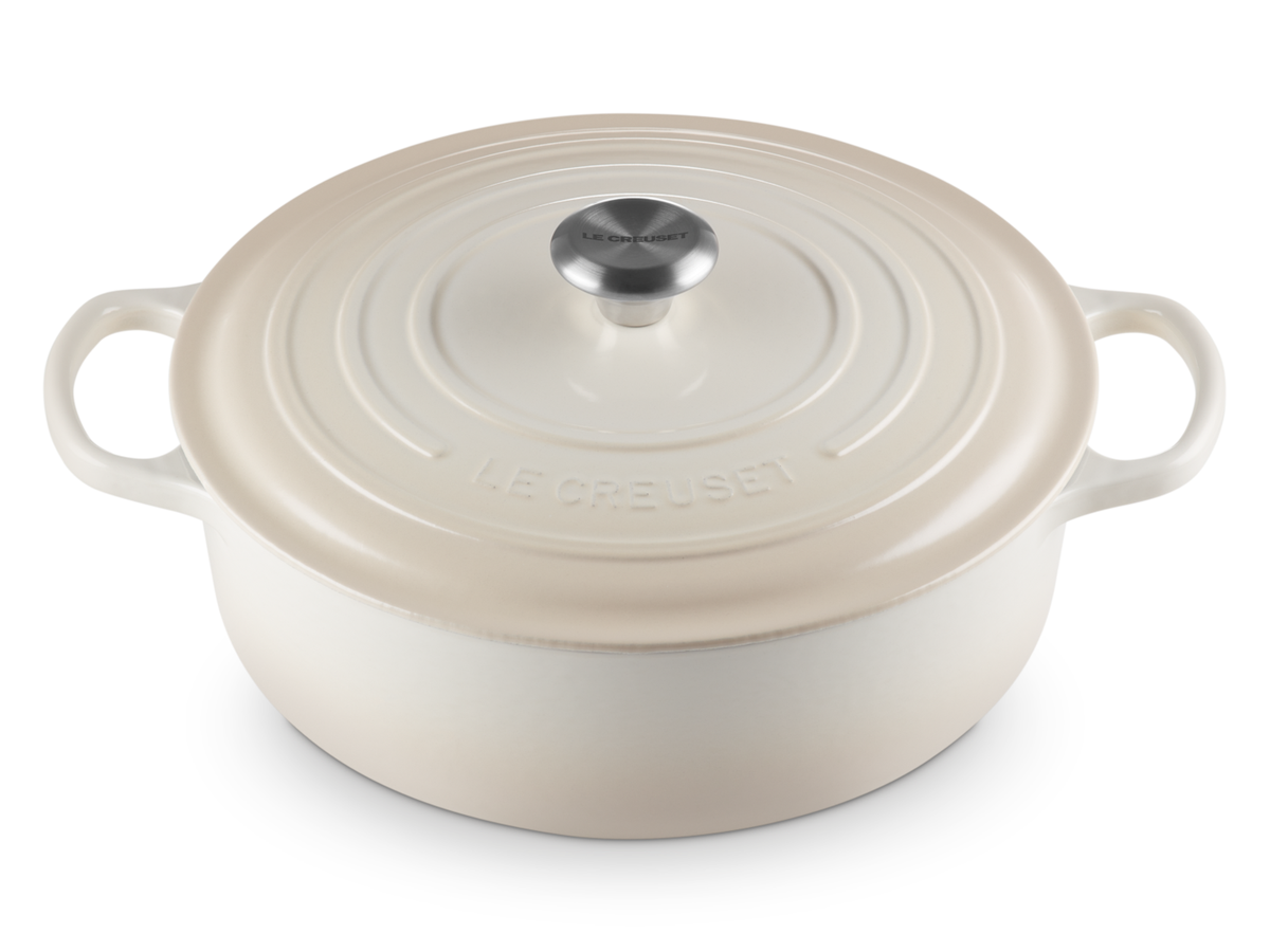 Le Creuset Gourmet-Bräter Signature rund meringue 30cm Freisteller 3