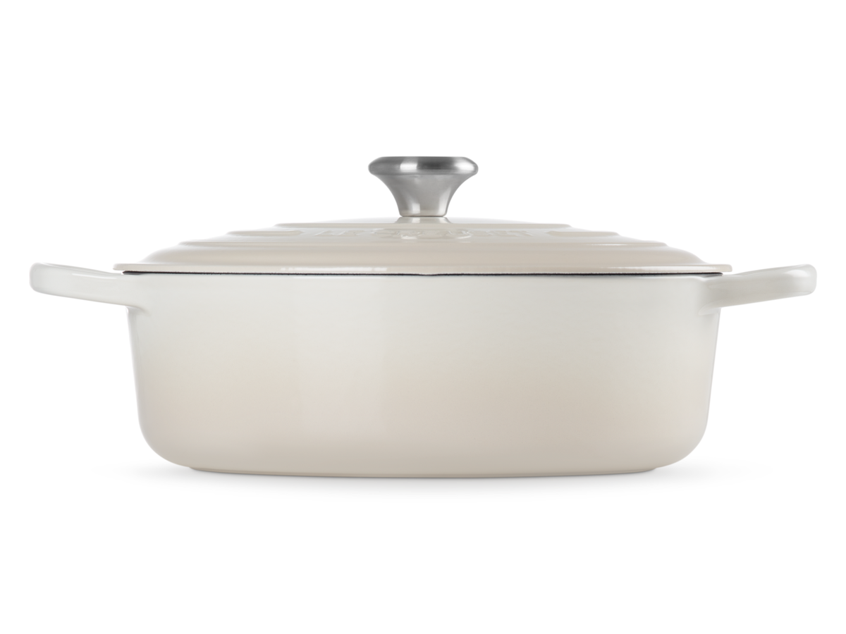 Le Creuset Gourmet-Bräter Signature rund meringue 30cm Freisteller 2