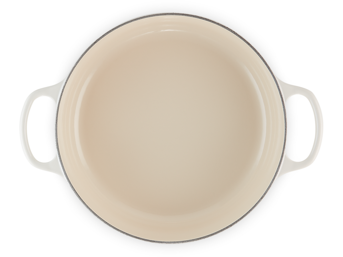Le Creuset Gourmet-Bräter Signature rund meringue 30cm Freisteller 5