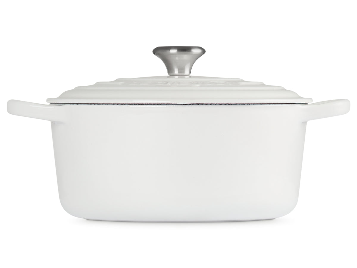Le Creuset Bräter Signature rund weiss 22cm Freisteller 3