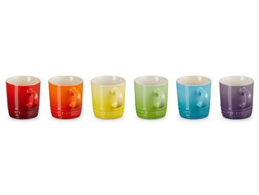 Le Creuset Regenbogen Espressotassen 100ml Set 6tlg Freisteller 1