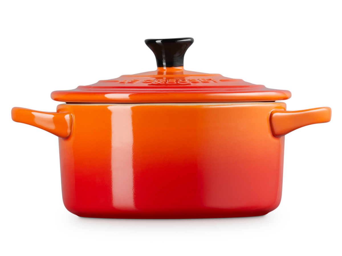 Le Creuset Mini-Cocotte rund ofenrot 14cm Freisteller 1