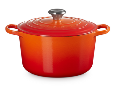 Le Creuset Bräter Signature rund ofenrot 24cm Freisteller 1