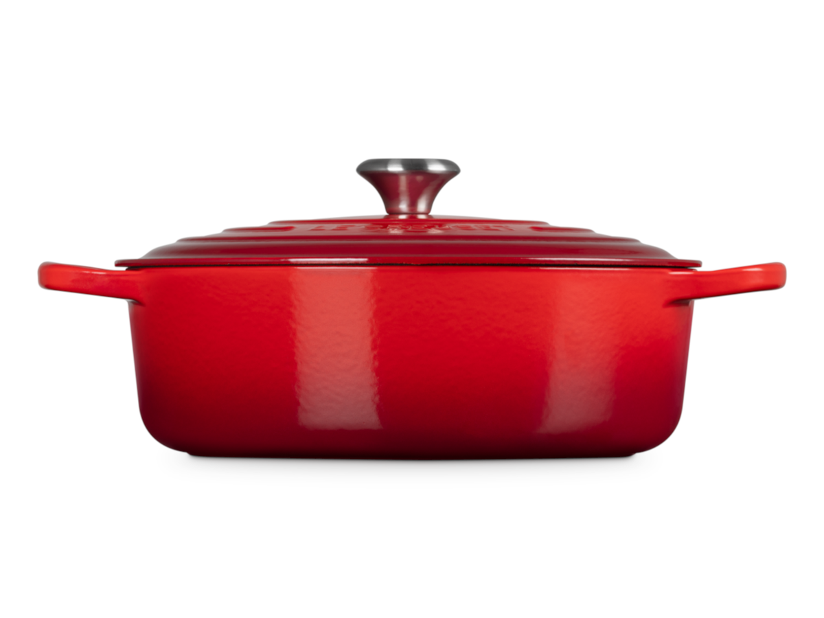 Le Creuset Gourmet-Bräter Signature rund kirschrot 30cm Freisteller 2