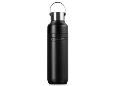 Le Creuset On The Go Trinkflasche schwarz matt 500ml Freisteller 1