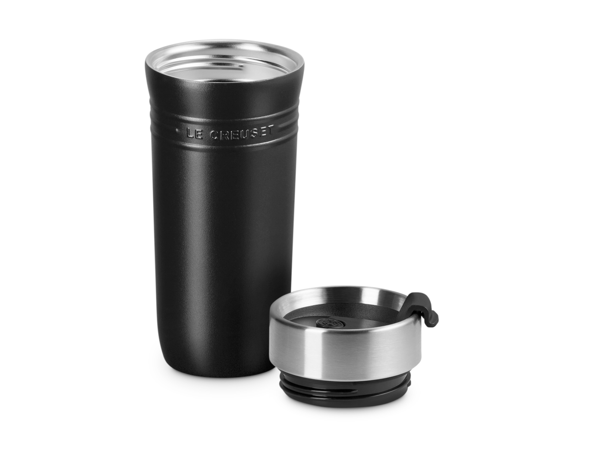 Le Creuset On The Go Thermobecher schwarz matt 350ml Freisteller 2