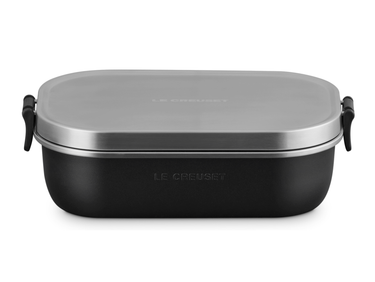 Le Creuset On The Go Lunchbox schwarz matt 900ml Freisteller 1
