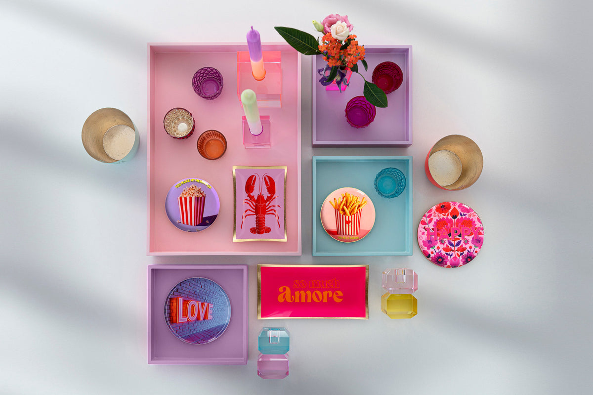Giftcompany Madras Windlicht M Hase hot pink/gold 8,5cm Lifestyle 2