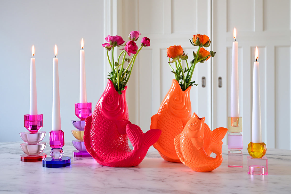 Giftcompany Mamsell Koi Fisch Vase XS rainbow ocean 15,5cm Lifestyle 1