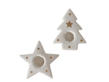 Boltze Bryno Kerzenleuchter weiß sortiert 8,8cm (1 Stück)