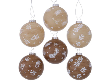 Boltze Bernad Weihnachtskugel braun sortiert 8cm (1 Stück)