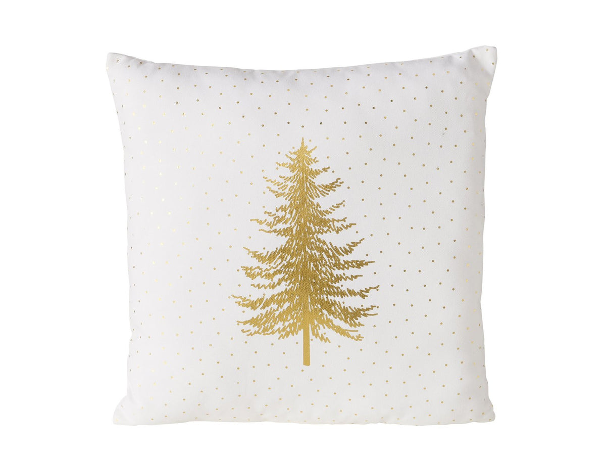 Boltze Platina Kissen weiß gold 45x45cm (1 Stück)
