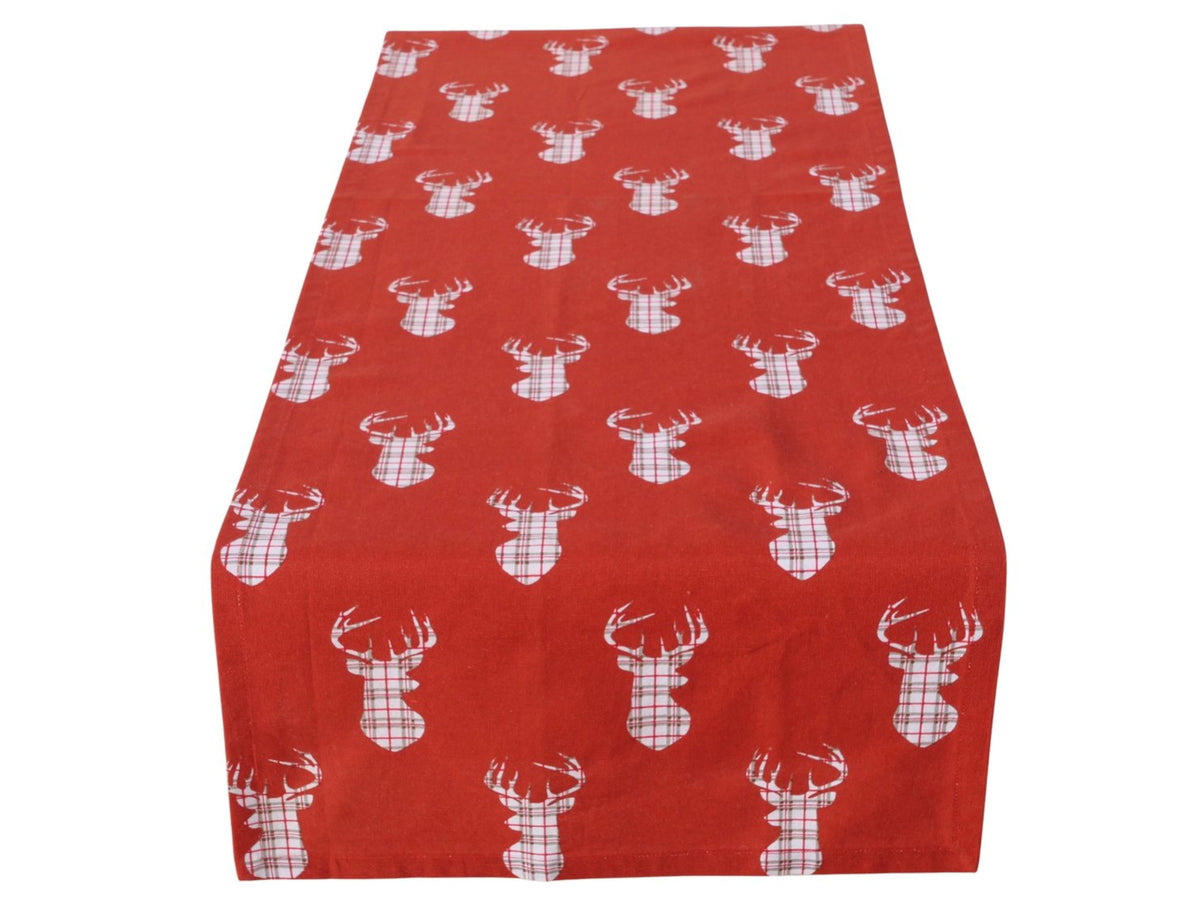 Boltze Kitzbühl Tischläufer rot 140x40cm (1 Stück) Freisteller 1