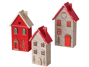 Boltze Casata Dekoaufsteller Haus rot 21,8cm (1 Stück) Freisteller 1