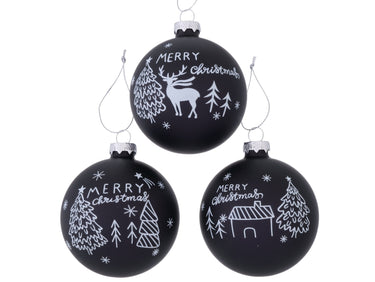 Boltze Credo Weihnachtskugel sortiert mehrfarbig 8cm (1 Stück) Freisteller 1