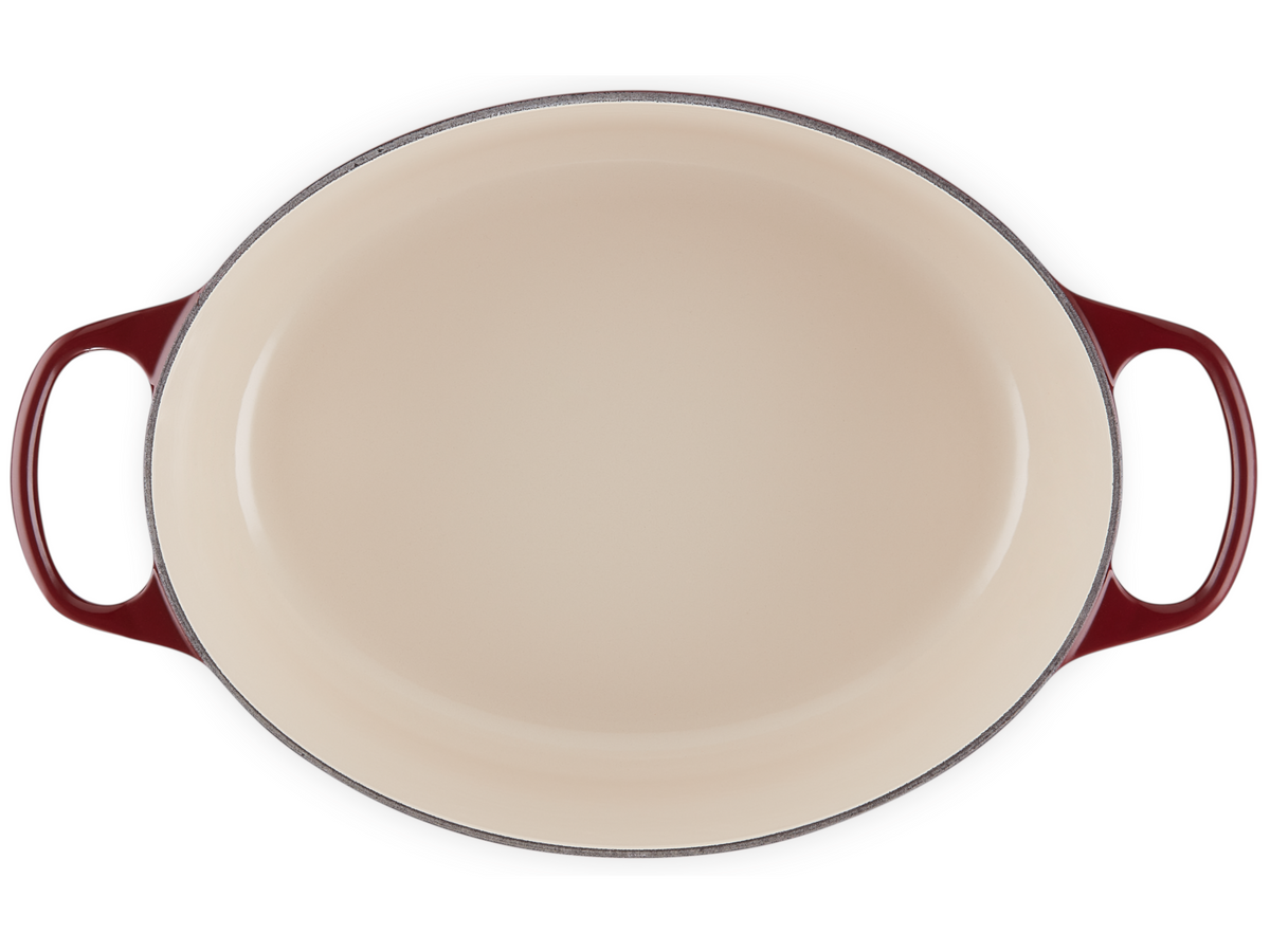 Le Creuset Bräter Signatur oval garnet 25,7cm Freisteller 5