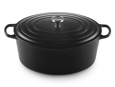 Le Creuset Bräter Signature oval schwarz matt 40cm Freisteller 1