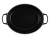 Le Creuset Bräter Signature oval schwarz matt 40cm Freisteller 3