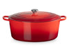 Le Creuset Bräter Signature oval kirschrot 40cm Freisteller 2