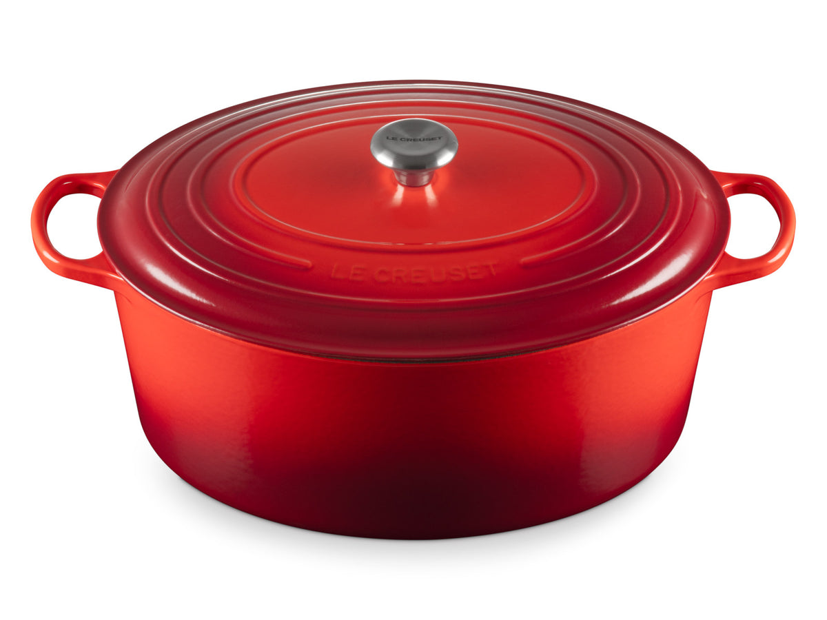 Le Creuset Bräter Signature oval kirschrot 40cm Freisteller 1