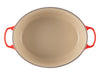 Le Creuset Bräter Signature oval kirschrot 40cm Freisteller 4