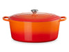 Le Creuset Bräter Signature oval ofenrot 40cm Freisteller 3