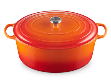 Le Creuset Bräter Signature oval ofenrot 40cm Freisteller 1