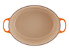 Le Creuset Bräter Signature oval ofenrot 40cm Freisteller 4