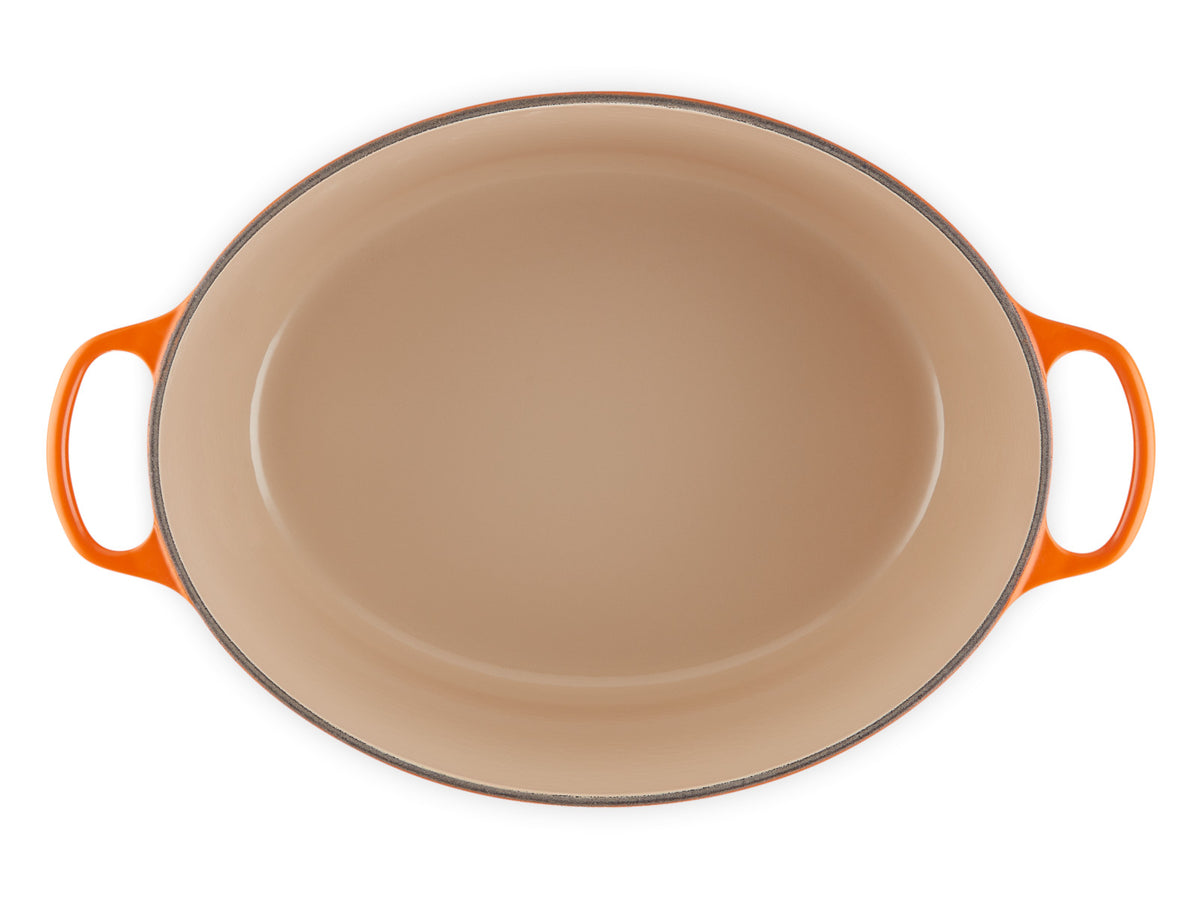 Le Creuset Bräter Signature oval ofenrot 40cm Freisteller 4