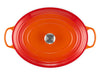 Le Creuset Bräter Signature oval ofenrot 40cm Freisteller 5