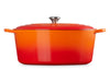 Le Creuset Bräter Signature oval ofenrot 40cm Freisteller 2