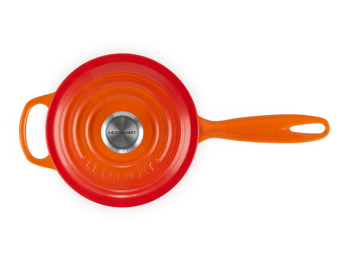 Le Creuset Stielkassete Signature rund ofenrot 16cm Freisteller 3