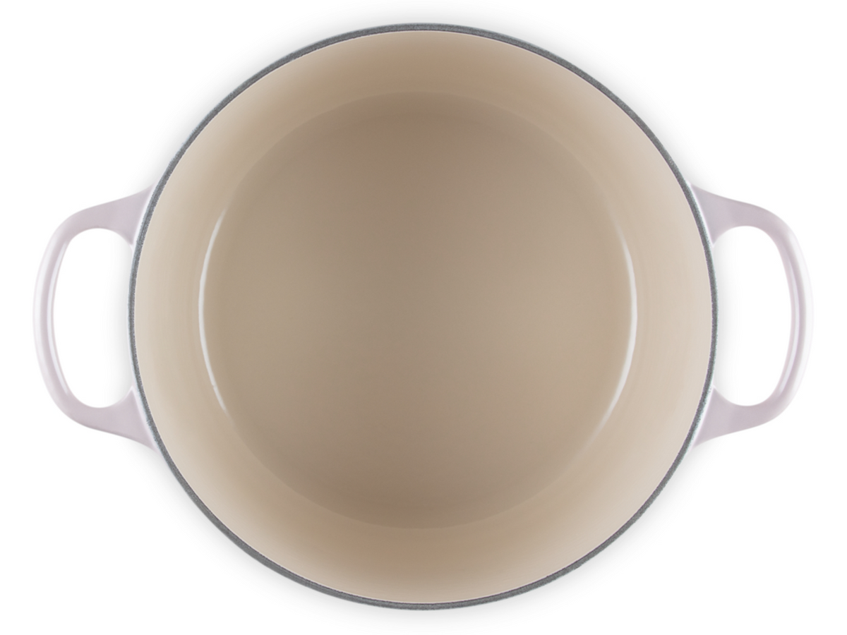 Le Creuset Bräter hoch Signature rund shell pink 24cm Freisteller 5