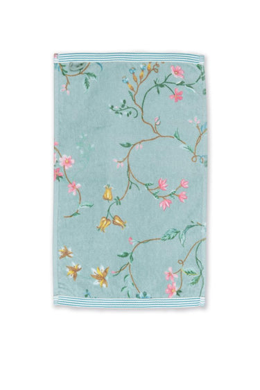 Les Fleurs Gästehandtuch blue 30x50cm (1 Stück) Freisteller