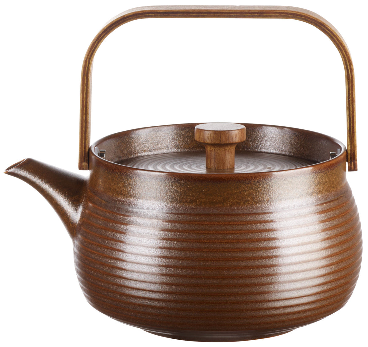 ASA kitchen'art Teekanne mit Holzgriff brown 0,6l Freisteller